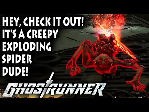 WALL-RUNNING = FINE. WALL-CRAWLING = CREEPY! | Let's Play Ghostrunner (Steam PC 1080p 60fps)