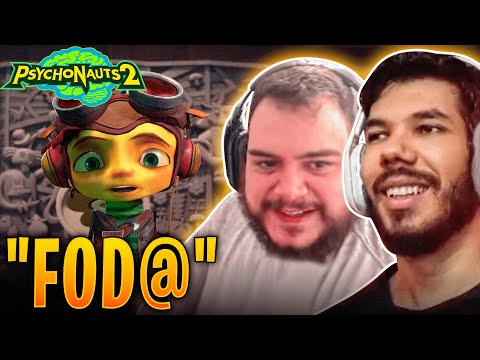 YOUTUBERS REAGINDO AO ANÚNCIO DO PSYCHONAUTS 2