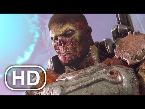 ZOMBIE Doomguy Takes Off His Helmet & Speaks Final Words Scene DOOM ETERNAL THE ANCIENT GODS PART 2