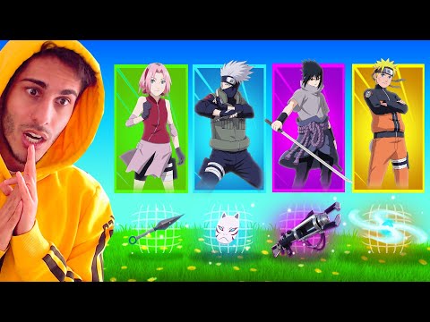 Zufällige NARUTO Skin Waffen ITEM Challenge in Fortnite! (NEUER MODUS)