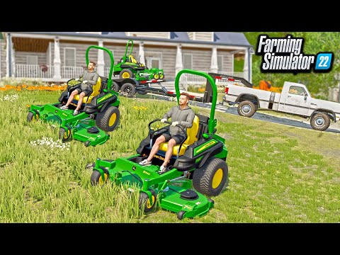 $1,000,000 MOWING & LANDSCAPING BUSINESS! (ROLEPLAY) | FARMING SIMULATOR 22