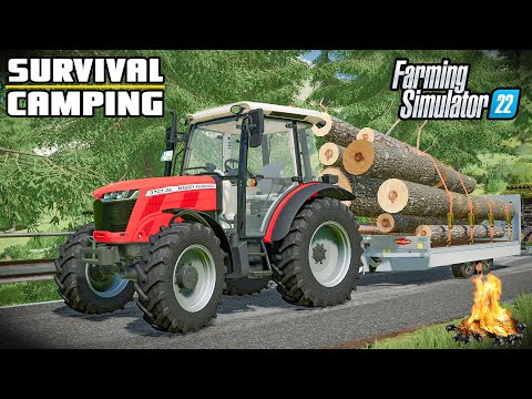 A SPECIAL ALPINE TRACTOR | SURVIVAL CAMPING – Farming Simulator 22 | EP2