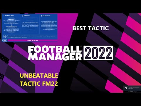 Best tactic in football manager 2022!!!UNBEATABLE TACTIC!!!