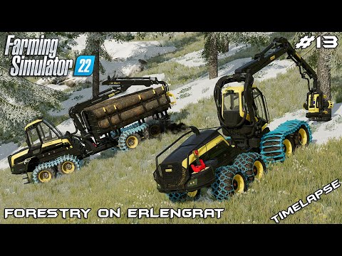 Buying first WOOD HARVESTER – PONSSE | Forestry on ERLENGRAT | Farming Simulator 22 | Episode 13