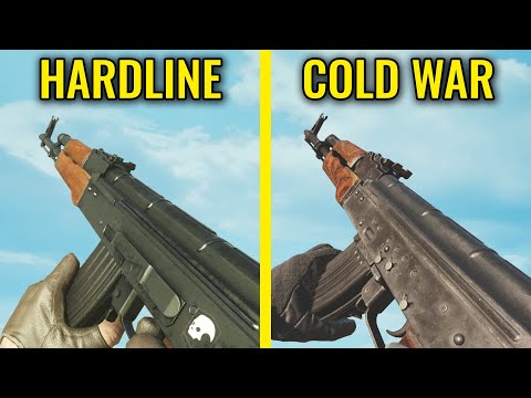 COD Black Ops Cold War vs Battlefield Hardline – Weapons Comparison