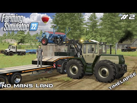 Delivering equipment & creating fields | No Mans Land – SURVIVAL | Farming Simulator 22 | Episode 2