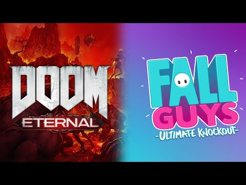 Doom Eternal Fall Guys Trailer Side by Side