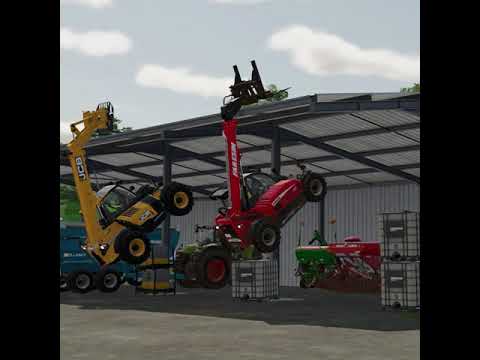 💪Il est temps d'aller pousser, on a d'la paille à soulever💪 #shorts Farming Simulator 22