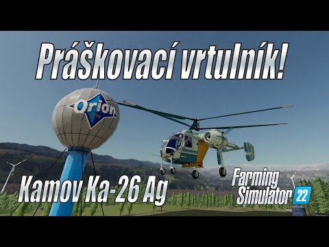 🚁 Práškovací vrtulník Kamov Ka-26 Ag – Farming Simulator 22