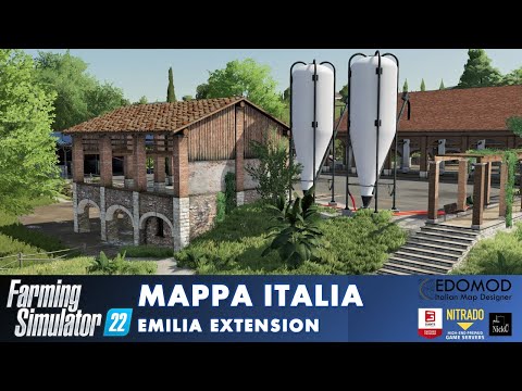 FARMING SIMULATOR 22 🗺️ MAPPA ITALIA EMILIA EXTENSION 🇮🇹 by EDOmod #nicko87