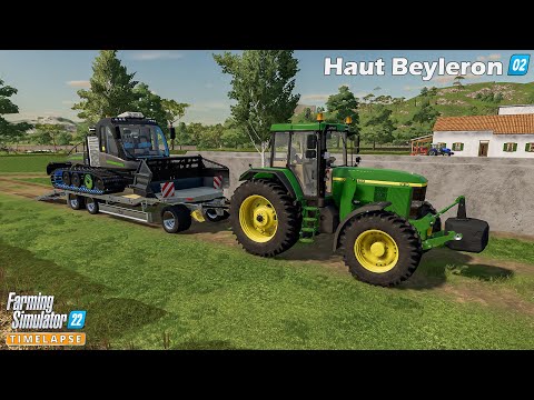 Farming Simulator 22🔸Haut-Beyleron #02🔸NEW Equipment. Mowing & Making Grass Silage. Plowing🔸4K