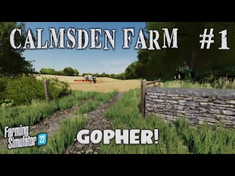 FS22 | CALMSDEN FARM | #1 | GOPHER! | Farming Simulator 22 PS5 Let’s Play.