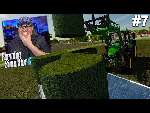 GRASVELD MAAIEN EN TOT BALEN PERSEN! // Farming Simulator 22 #7