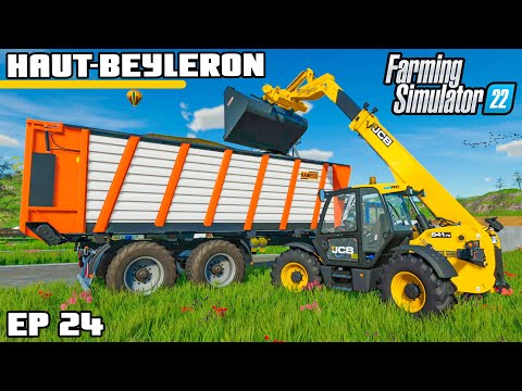 HOW MUCH WILL WE MAKE? JCB IS UNDERWAY! | Farming Simulator 22 – Haut-Beyleron | Episode 24