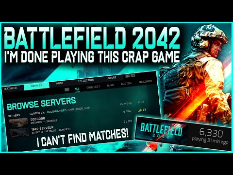 I Give Up. I'm Done Playing Battlefield 2042