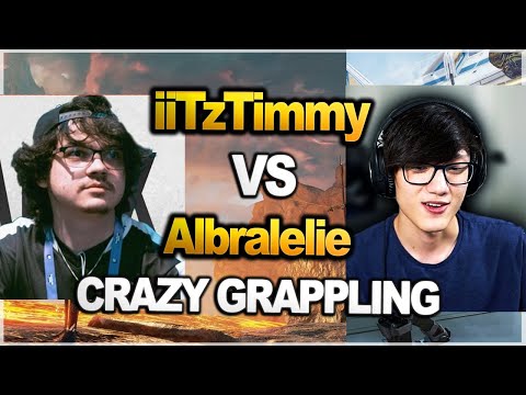 iiTzTimmy vs Albralelie 1 v 3 in ranked !!  iiTzTimmy crazy Grappling skills ( apex legends )