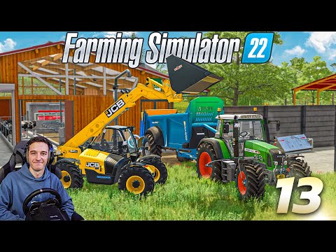LIVRAISON DU JCB POUR LES ANIMAUX ! FARMING SIMULATOR 22 ! Carrière Suivie #13