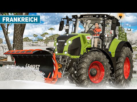 LS22 Frankreich #7: WINTERDIENST auf dem Hof und Tiere versorgen! | LANDWIRTSCHAFTS SIMULATOR 22