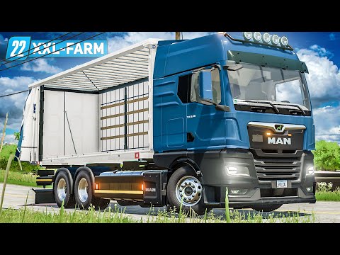 LS22 XXL Farm #11: Der erste LKW auf dem Hof: MAN TGX 2020 mit Wechselbrücke! | FARMING SIMULATOR 22