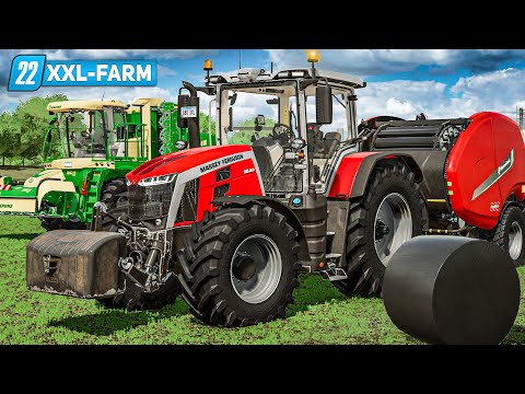 LS22 XXL Farm #12: ERNTE-Start und Pokern bei der SILAGE | FARMING SIMULATOR 22