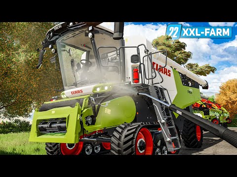 LS22 XXL Farm #14: Hirse-Ernte abgeschlossen – Drescher waschen! | FARMING SIMULATOR 22