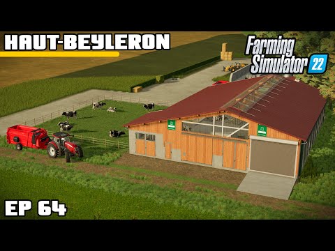 NEW £250,000 COW SHED! WOW | Farming Simulator 22 – Haut-Beyleron | Episode 64