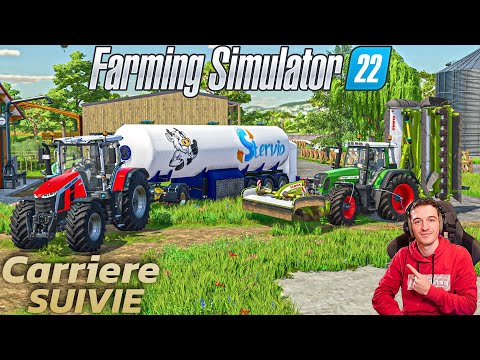 NOUVELLE PARCELLE AUJOURD'HUI ! Carrière Suivie ! Farming Simulator 22 !
