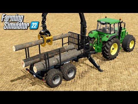Pierwsza wycinka drzew – Farming Simulator 22 | #21