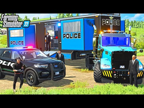 POLICE MOBILE COMMAND *HUGE CHASE* | FARMING SIMULATOR 22