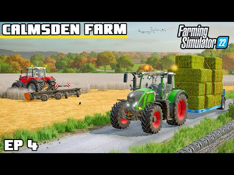 RECYCLING THE WHEAT CROP | Calmsden Farm | Farming Simulator 22 – Episode 4