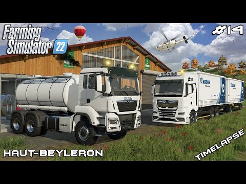 Selling MILK and SILAGE bales | Animals on Haut-Beyleron | Farming Simulator 22 | Episode 14