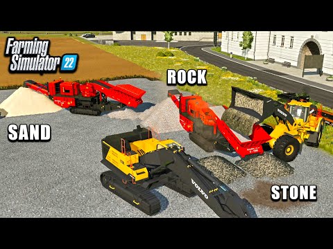 STARTING A SAND MINING OPERATION! (TURNING STONES INTO SAND) | FARMING SIMULATOR 22