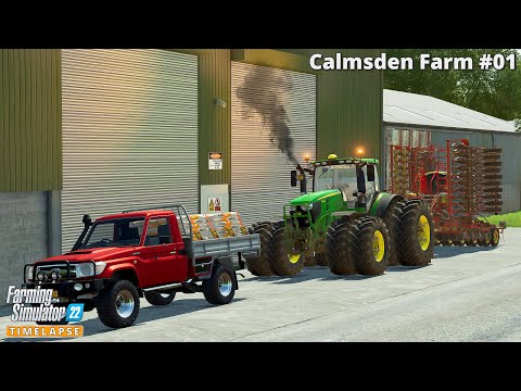 Starting out in CALMSDEN FARM by OxygenDavid🔸Farming Simulator 22🔸Calmsden Farm #01🔸4K