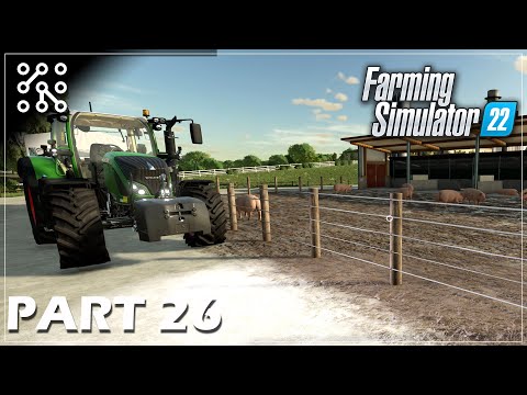 Stavba vepřínu – kROBOTOVA FARMA VEPŘOVÁ | Farming Simulator 22 | Lets play | Česky