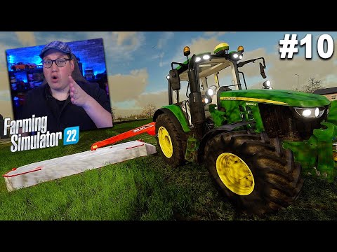 TARWE & GRAS OOGSTEN VOOR DE REGEN! // Farming Simulator 22 #10