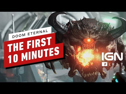 The First 10 Minutes of DOOM Eternal (4K/60fps) – IGN First