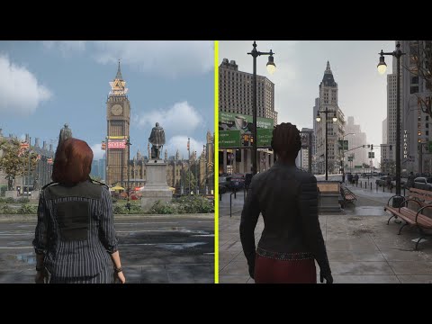 The Matrix Awakens vs Watch Dogs Legion Ray Tracing PS5 Comparison