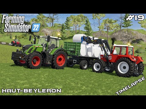 Transporting BALES with new TRAILER | Animals on Haut-Beyleron | Farming Simulator 22 | Episode 19