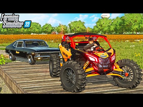VANDALIZED STADIUM *COPS CALLED* POLICE CHASE | FARMING SIMULATOR 22