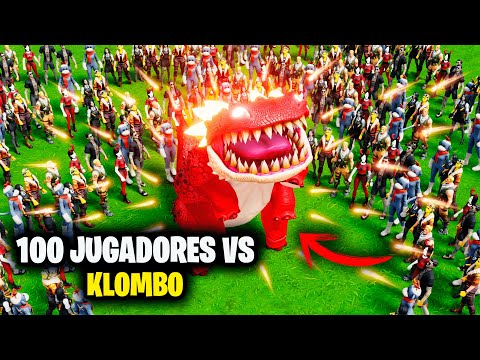100 JUGADORES VS KLOMBO EL DRAGÓN en FORTNITE / PODREMOS VENCERLO ?? – JorgeIsaac115