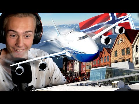 [A] ✈️ VI FLYR NORGE!!!🇳🇴 Oslo & Bergen!! | Microsoft Flight Simulator 2020 | Del 1