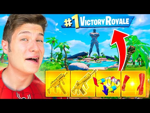 COSA SUCCEDE SE PRENDI TUTTE LE ARMI MITICHE in una PARTITA!! *INCREDIBILE* Fortnite Capitolo 3
