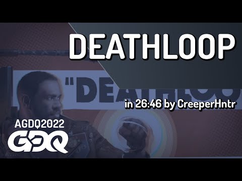 DEATHLOOP by CreeperHntr in 26:46 – AGDQ 2022 Online