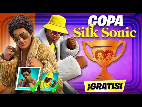 Desbloqueando SKIN de BRUNO MARS **GRATIS** COPA SILK SONIC en DIRECTO! (TORNEO de FORTNITE)