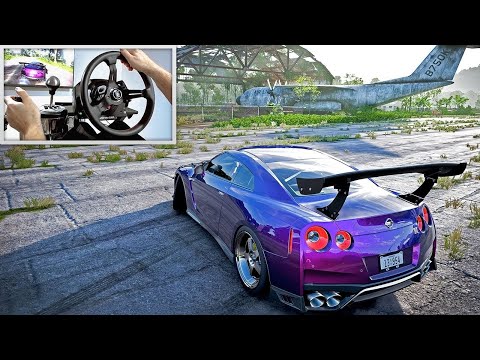 Drifting 1000bhp Nissan GTR – Forza Horizon 5 (w/900° Steering Wheel)