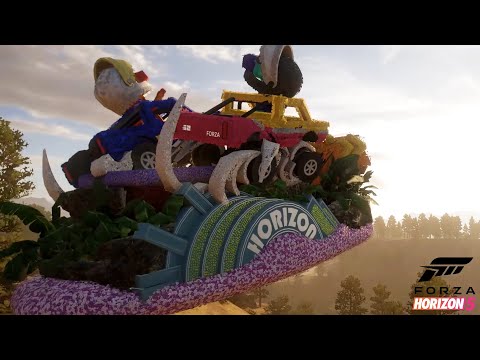 Driving a Piñata in Forza Horizon 5