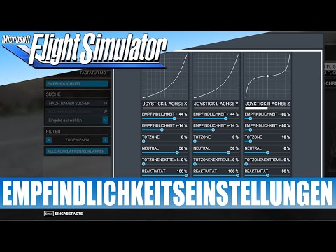 Empfindlichkeitseinstellungen / Neuer Parameter Reaktivität ★ Microsoft FLIGHT SIMULATOR