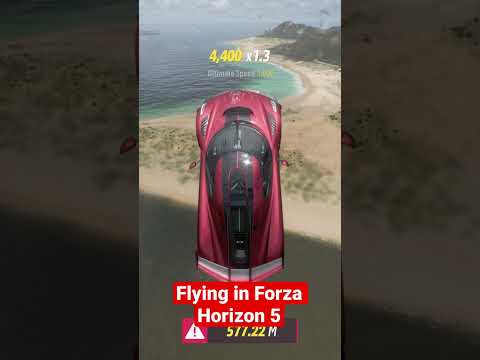 Flying in Forza Horizon 5