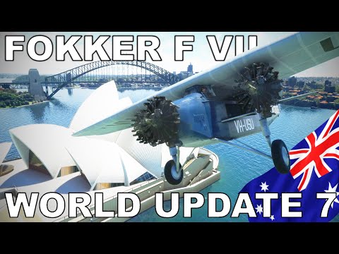 Fokker F VII | World Update 7 – Sydney Tour | Full Review | Microsoft Flight Simulator