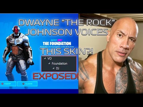 Fortnite: DWAYNE "THE ROCK" JOHNSON VOICES THE FOUNDATION SKIN!